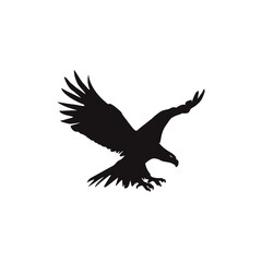 Obraz premium Eagle vector silhouette