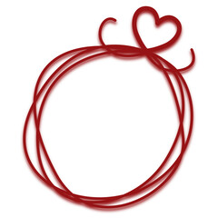 Naklejka premium heart shaped frame 