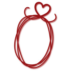 Fototapeta premium heart shaped frame