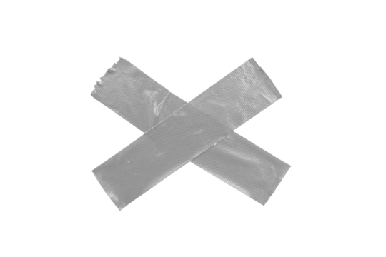 Gray sticker paper tape. High quality tape. isolated on white background. PNG