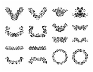 border decoration design elements, Decorative Seamless Border Design.