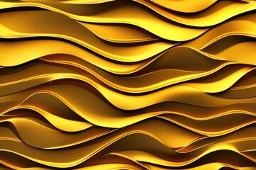 Abstract gold waves background 