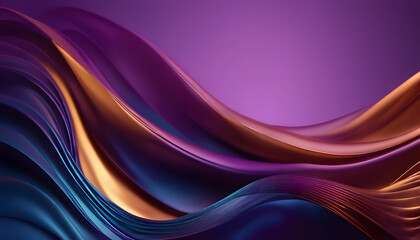 Abstract 3d wavy beautiful multicolored digital background