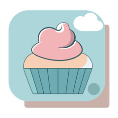 Vector icons design templates, icons and badges for social media instagram highlights with flat cute bakery kitchen elements