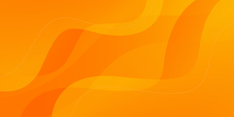 Abstract colorful orange curve background, orange gradient dynamic wallpaper with wave shapes. Suitable for banners, templates, sales, events, ads, pages, web, and others