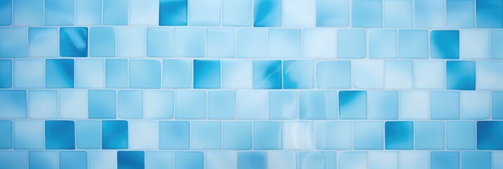 Blue pastel ceramic wall and floor tiles mosaic abstract background. 