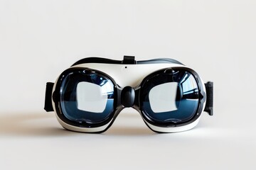 Virtual reality glasseds on white background.
