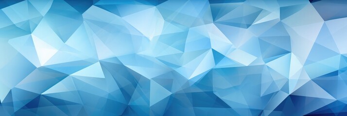 Triangular shards in cool tones with blurred edges pattern design