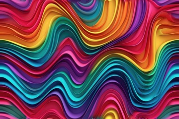 Obraz premium Seamless pattern of rainbow color background 