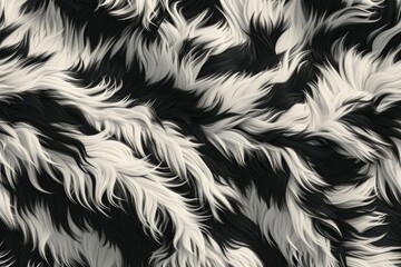 Realistic fur illustration 