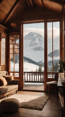 Dreamy Wooden Cottage in the mountains in Alaska