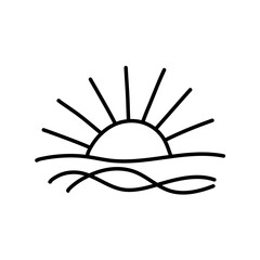 Hand drawn sun 