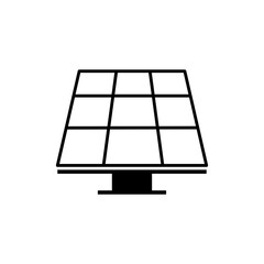 Solar panel on transparent background.