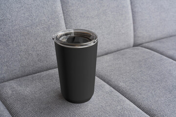 Tumbler plastic coffee cup mockup design