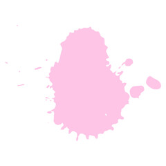 Obraz premium soft pink ink splash brush drop for valentine