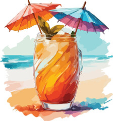 colorful sea breeze drinks