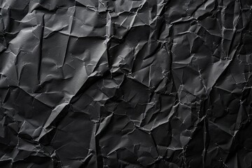 Wet black paper with blank texture on wall