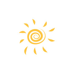 hand drawn cartoon sun