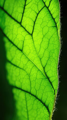 green leaf macro