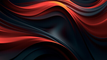 Abstract 3d wave background generative Ai