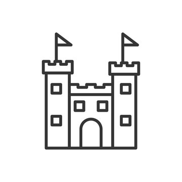 recommend clip art: castle outline icon pixel perfect for website or mobile app