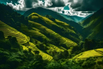 Photo sur Plexiglas Himalaya terraces in the himalayas