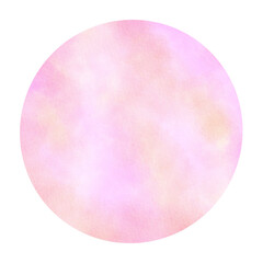 Watercolor circles round shapes.