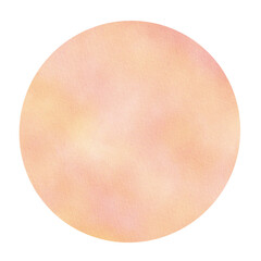 Watercolor circles round shapes.