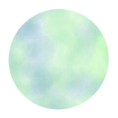 Watercolor circles round shapes.