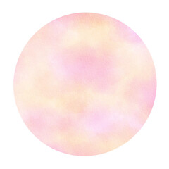 Watercolor circles round shapes.