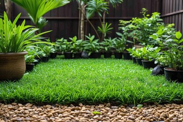 outdoor grass in backyard landscaping style inspiration ideas