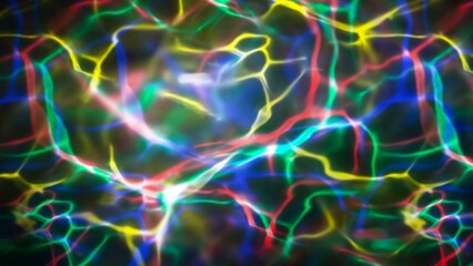 Abstract Strikes of Lights Colorful Background