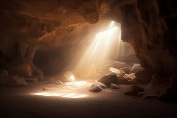 Ray of light at Cave