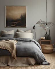 Cozy Bedroom in Neutral Tones