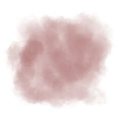 Brown abstract watercolor brush background.