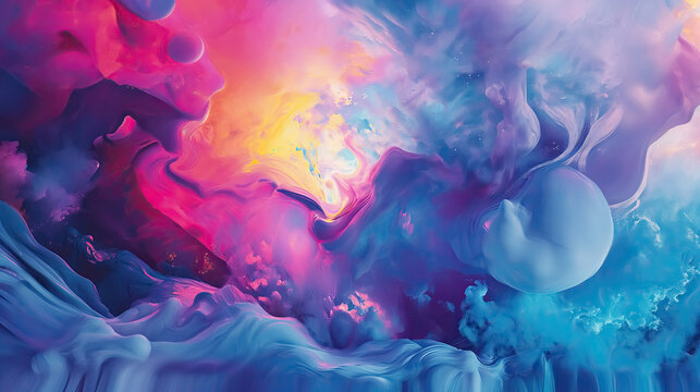 Uncluttered Beauty: Artwork Featuring Flat Textures, Gradients, and Clean Design ,abstract background