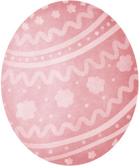 Easter eggs, floral pattern, hand drawn, watercolor style