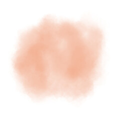 orange abstract watercolor brush background.