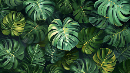 monstera leaf background