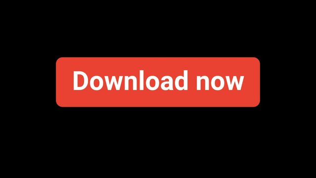 Download now Button click Animation with Transparent Background 