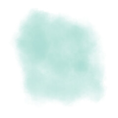 Green abstract watercolor brush background.