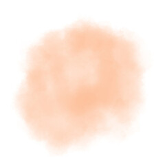 orange abstract watercolor brush background.