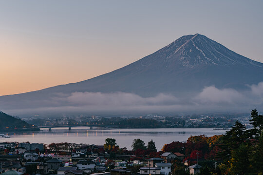 Mt Fuji and Kawaguchiko lake