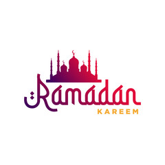 Ramadan kareem design arabic modern style