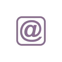 Fototapeta premium Email symbol on business letters concept isolated on white