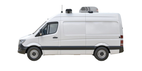 Surveillance Van, transparent background, isolated image, generative AI