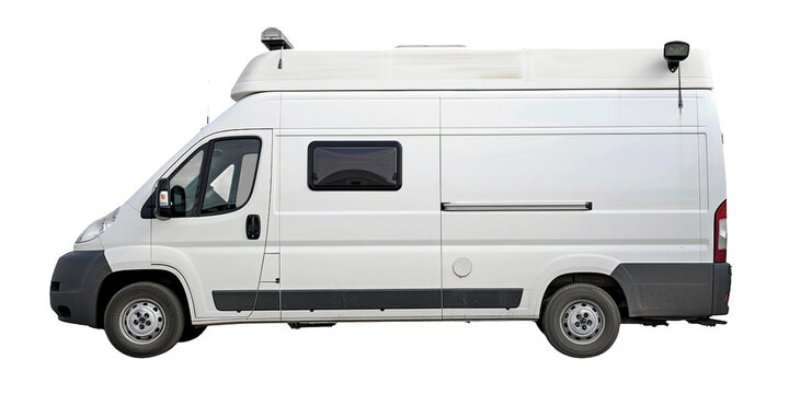 Surveillance Van, transparent background, isolated image, generative AI