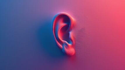 Greeting Card and Banner Design for World Hearing Day Background