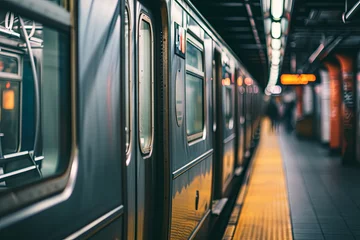 Foto op Canvas Subway train in New York © Emanuel