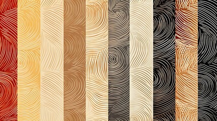 Fingerprint of Multicultural Humanity. A colorful illustration of a fingerprint composed of different skin tones, representing the diversity and unity of the human race.